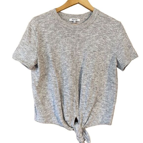 Madewell Knot-Front Sweater Tee  - Picture 3 of 12